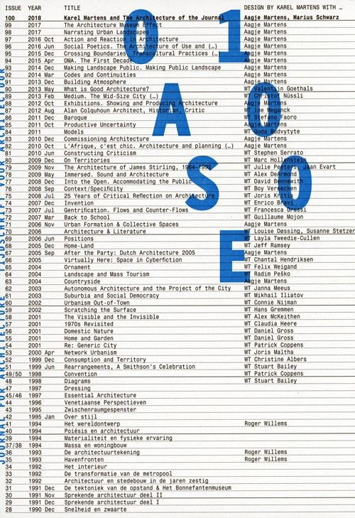 Cover of OASE 100