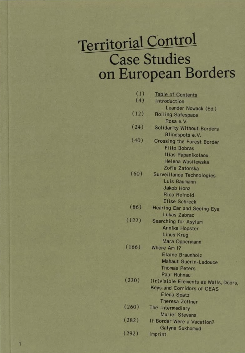 Cover of Territorial Control